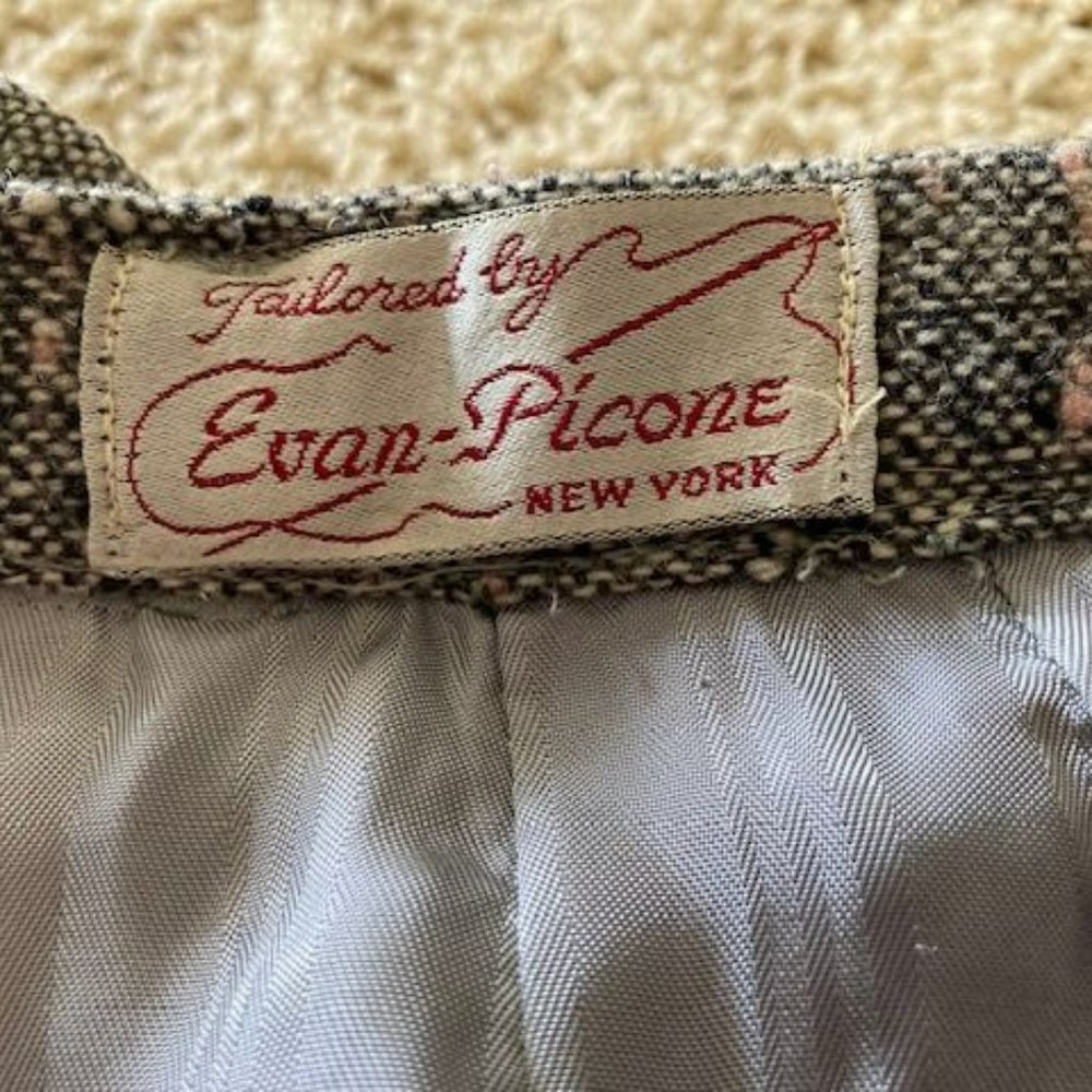 Vintage 1950’s EVAN PICONE A-Line Skirt with Belt